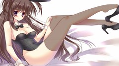 Anime Bunnies animal ears cleavage thigh highs bunny ears