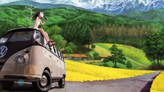 Anime bus anime girls range murata