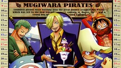 Anime Calendar monkey d luffy Chopper One Piece (anime) Roronoa 