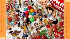 Anime Calendar monkey d luffy One Piece (anime)