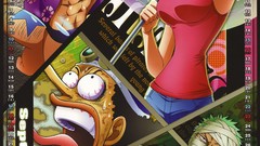 Anime Calendar One Piece (anime) Roronoa Zoro Franky (One 