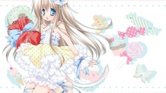 Anime Candies blush blue eyes lolita fashion nekomimi animal 