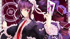 Anime Cards dress tie anime girls danganronpa hair band 