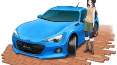 Anime cars Subaru drawings anime girls subaru brz