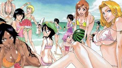 Anime cartoons Beaches anime girls yachiru kusajishi bleach 