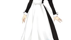 Anime Caucasus artwork Simple Background maid costumes