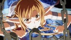 Anime chains bondage sword art online yuuki asuna