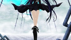Anime chains boots black rock shooter black hair