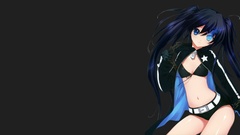 Anime chains jackets anime girls black rock shooter glowing eyes