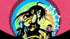 Anime chains multicolor smiling anime girls lucky star hiiragi 