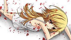 Anime Characters bakemonogatari lying down oshino shinobu