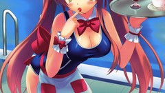 Anime Characters waitress code geass artwork school swimsuits 