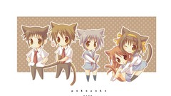 Anime Chibi anime girls asahina mikuru nagato yuki suzumiya 
