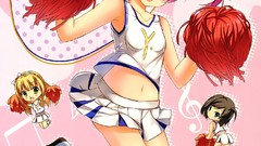 Anime Chibi anime girls azuki azusa cheerleaders Hentai Ouji to 