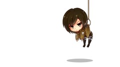 Anime Chibi anime girls mikasa ackerman shingeki no kyojin 