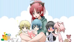 Anime Chibi mahou shoujo madoka magica akemi homura kaname 