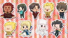 Anime Chibi saber anime girls fate zero irisviel von einzbern 