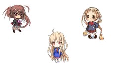 Anime Chibi school uniforms little busters natsume rin 