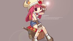 Anime Chibi Shorts pink hair anime girls ragnarok online video 