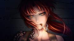 Anime Cigarettes tattoos anime girls black lagoon redheads 