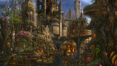 Anime cityscapes artwork