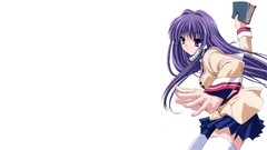 Anime Clannad anime girls fujibayashi kyou Simple Background