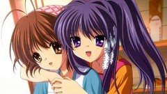 Anime Clannad anime girls furukawa nagisa fujibayashi kyou