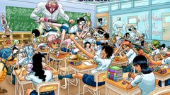 Anime Class school monkey d luffy Chopper Nico Robin tony tony 