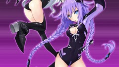 Anime cleavage thigh highs Hyperdimension Neptunia Purple Heart 