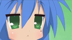 Anime close-up blush anime girls green eyes lucky star izumi 