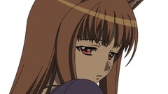 Anime close-up red eyes anime girls spice and wolf open mouth 
