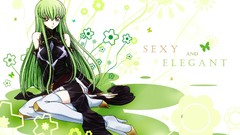 Anime code geass green hair C & C