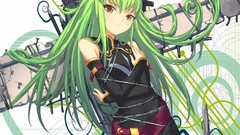 Anime code geass green hair C & C