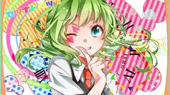 Anime colors clocks multicolor anime girls blue eyes vocaloid 