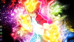 Anime colors gloves rainbows katekyo hitman reborn Sawada 