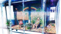 Anime comics anime girls rainbows soft shading