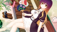 Anime CPU fans anime girls touhou cleavage Hijiri Byakuren