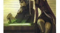 Anime desk code geass clamp secretary artwork Nu Villetta 