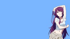 Anime drawings anime girls bakemonogatari senjougahara hitagi 