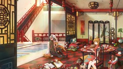 Anime drawings anime girls chinese dress Hitomi