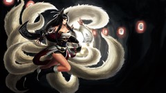 Anime drawings anime girls League of Legends video games ahri 