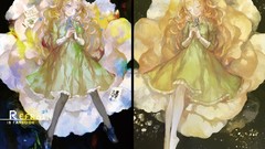 Anime dress anime girls blue eyes ib mary