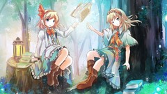 Anime dress anime girls boots touhou alice margatroid