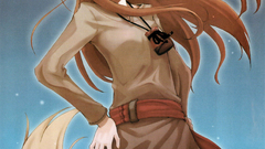 Anime dress anime girls brunettes spice and wolf animal ears 