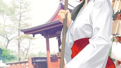 Anime dress anime girls miko artwork Japanese clothes