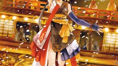 Anime dress anime girls orange eyes Japanese clothes