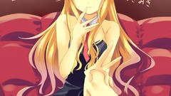 Anime dress blondes anime girls green eyes animal ears hoshii 