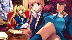 Anime dress blondes long hair anime girls short hair