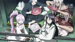 Anime dress blondes long hair anime girls short hair Sengoku 