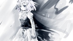 Anime dress blue eyes short hair touhou letty whiterock video 